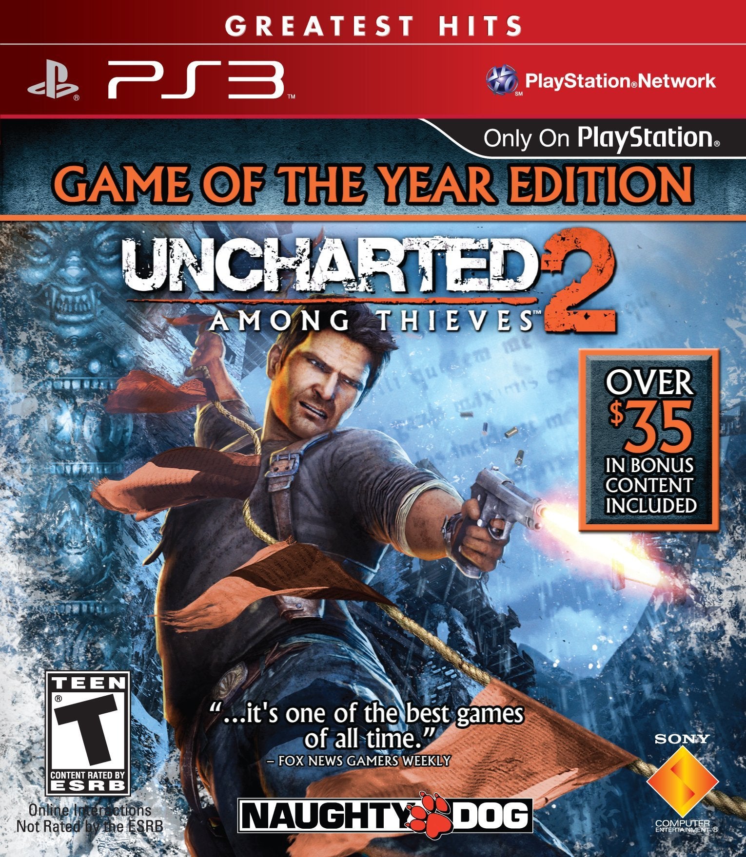 UNCHARTED 2: Among Thieves - Game of The Year Edition - Playstation 3 (refurbished)