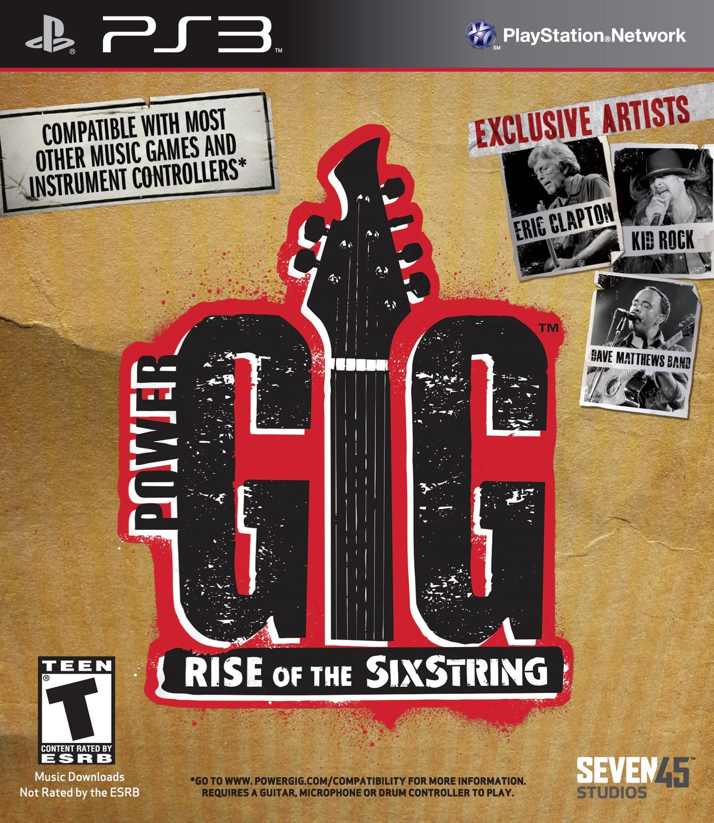 Seven45 Studios Power Gig: Rise of the SixString Game - PS3 - One Size - One Color - Model PGS-610PS