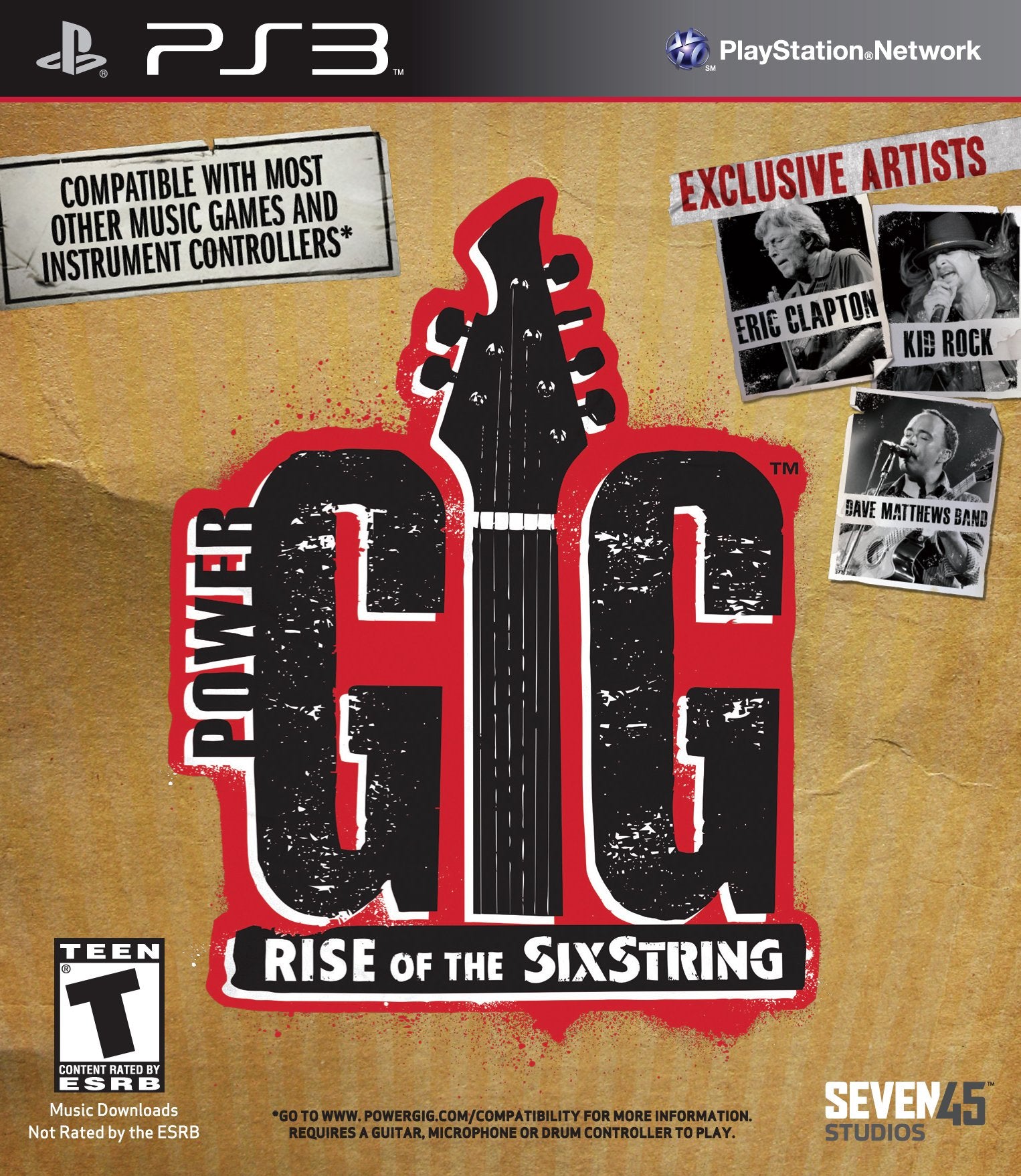 Seven45 Studios Power Gig: Rise of the SixString Game - PS3 - One Size - One Color - Model PGS-610PS