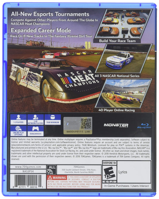 Sony NASCAR Heat 3 - PlayStation 4 Game, Original Version, Model NAS3PS4