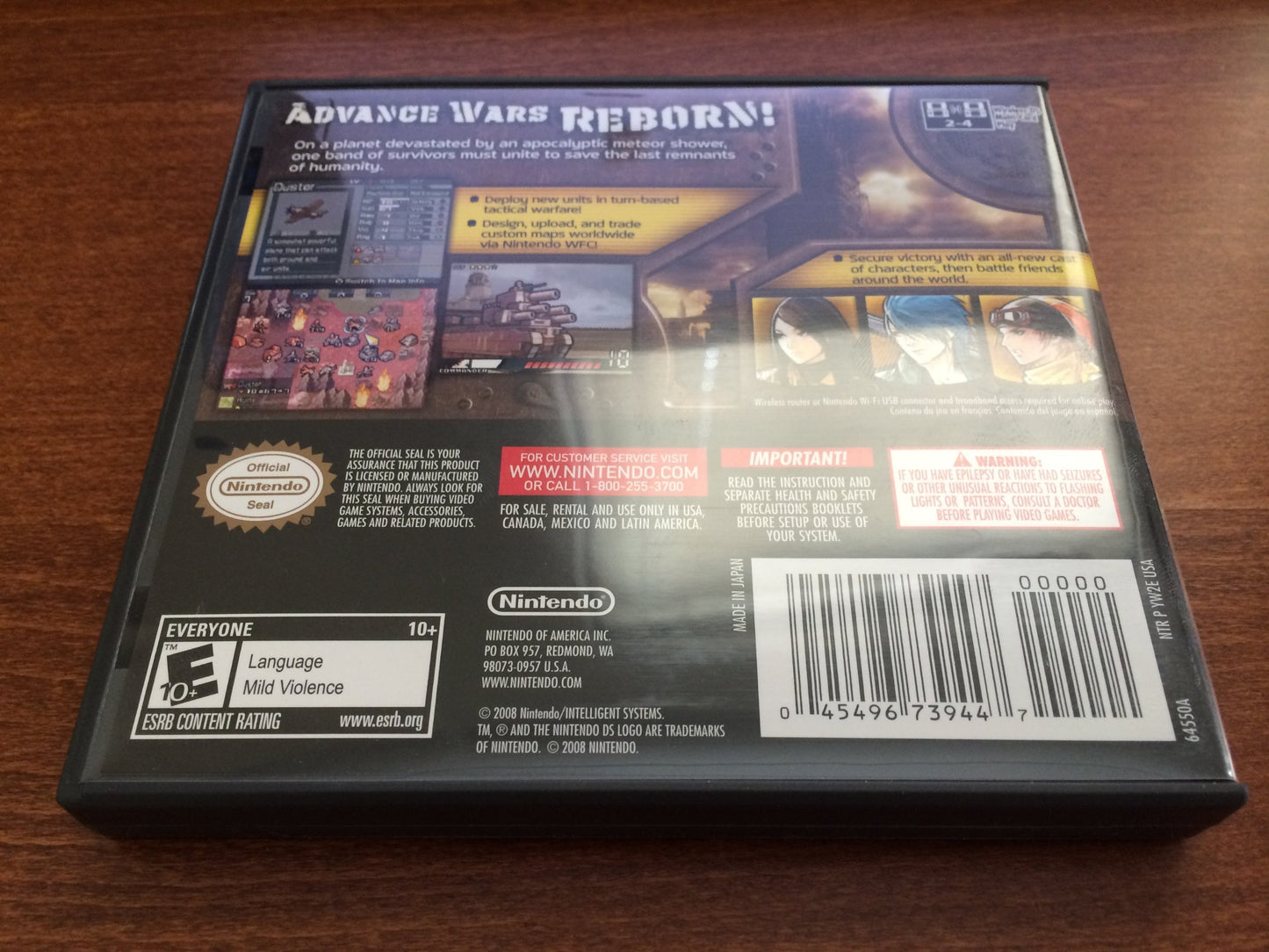 Nintendo Advance Wars: Days of Ruin - Strategy Game for Nintendo DS - Black Edition