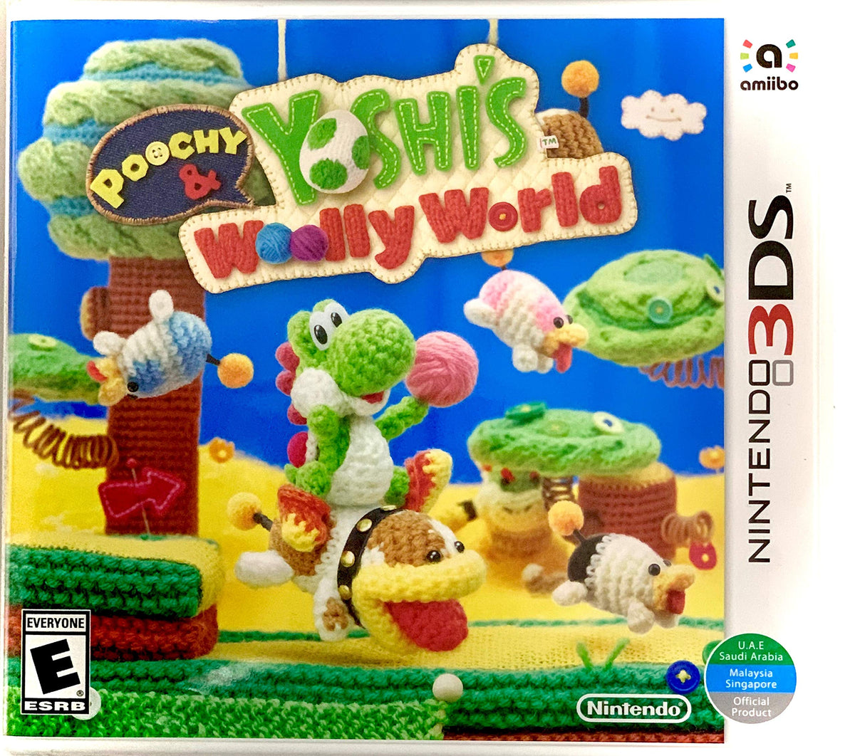Poochy & Yoshis Woolly World - Nintendo 3DS (World Edition)