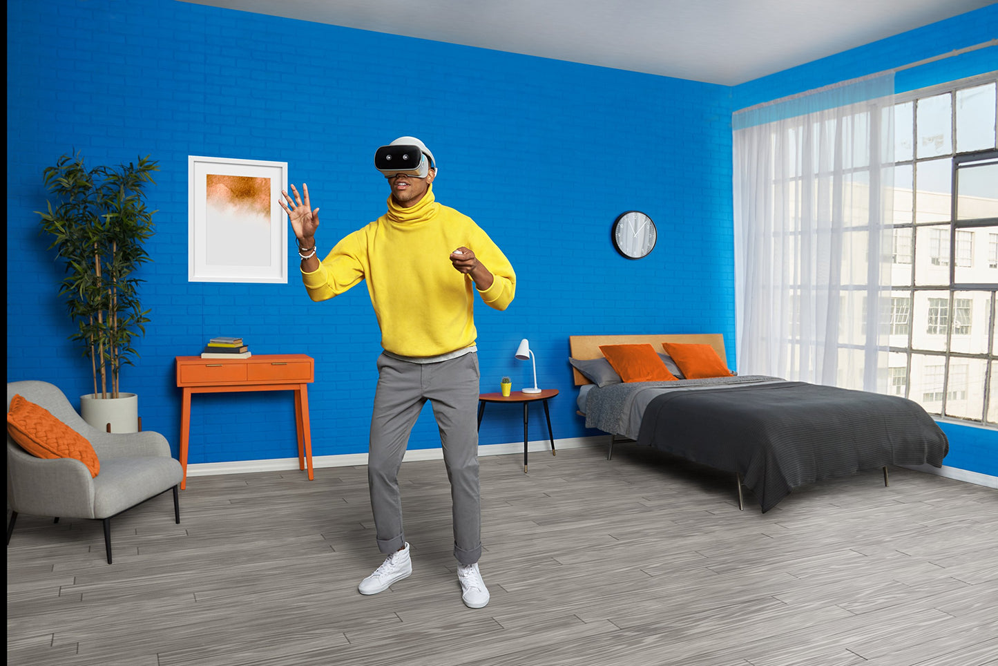 Lenovo Mirage Solo VR Headset - Standalone with Worldsense Tracking, QHD Display, White, Model ZA3C0003US