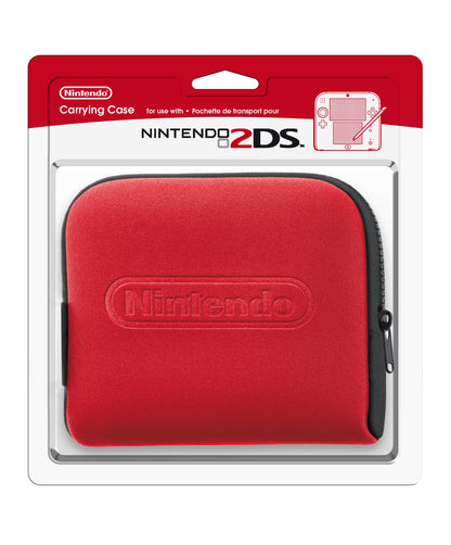 Nintendo 2DS Case - Black & Red, Model 045496510121, Durable Protection for Gaming Console