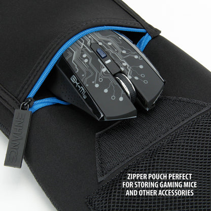 ENHANCE Keyboard Sleeve Case for Full-Size Mechanical Keyboards up to 18" - Rugged Neoprene, Zipper Storage Pouch, Standard Size