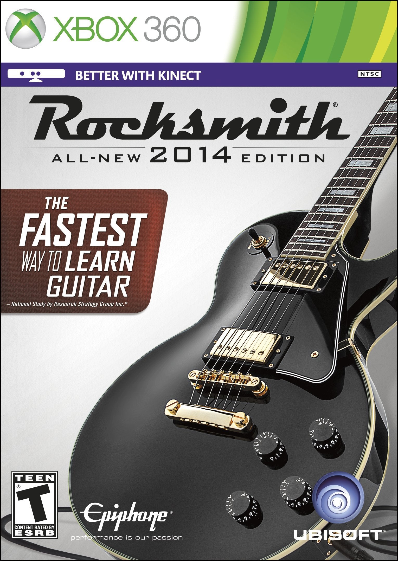 Ubisoft Rocksmith 2014 Edition for Xbox 360 - Cable Included, Model 52823