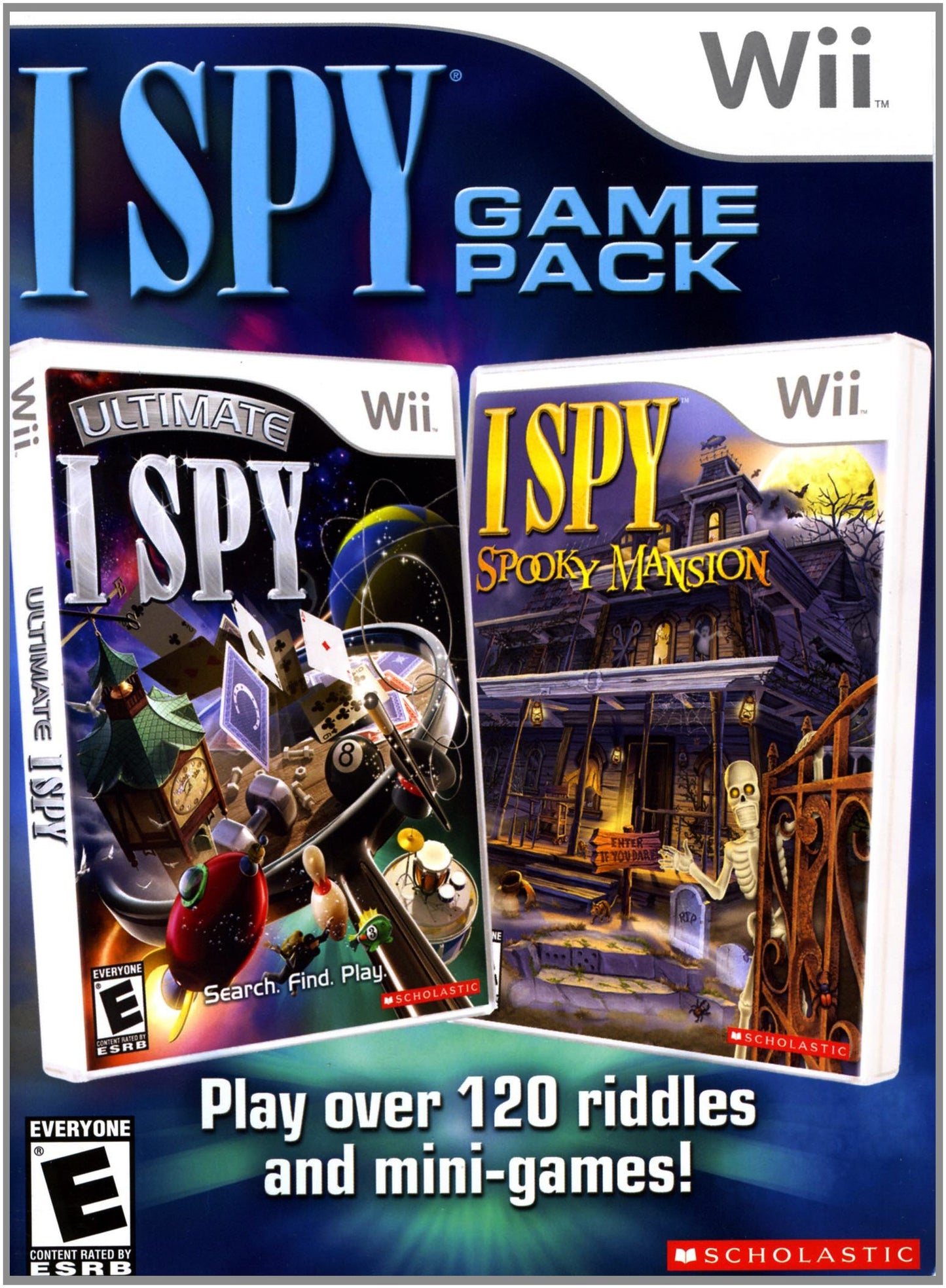 COKeM International Ultimate I Spy Spooky Mansion Game Pack for Nintendo Wii - Model 078073471881