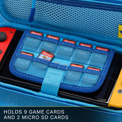 PowerA Protection Case for Nintendo Switch - OLED, Lite - Sonic Peel Out, Standard Size, EVA Material, Model NSCS0209-01