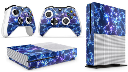 giZmoZ n gadgetZ Xbox One S Electric Storm Full Wrap Skin Vinyl Sticker - GNG-XBS-ELEC-SKINS