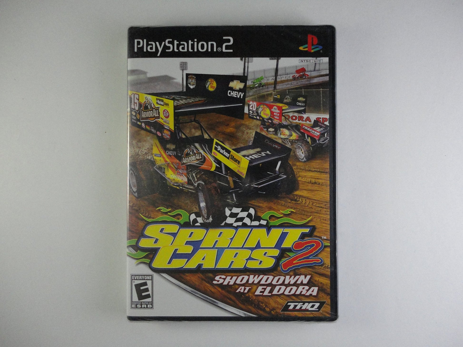 THQ Sprint Cars 2: Showdown at Eldora - PlayStation 2 Game, Model 46128, Racing Simulation