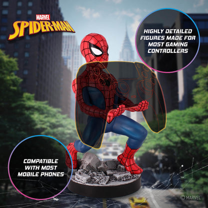 Cable Guys Spider-Man Classic Accessory Holder for Gaming Controllers & Smartphones - Model CGCRMR300236 - Color: WWW