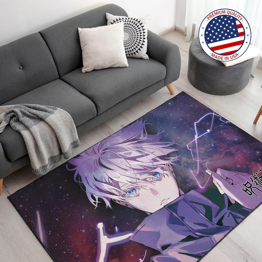 Satoru Gojo Decor Rug- 62x40 inches