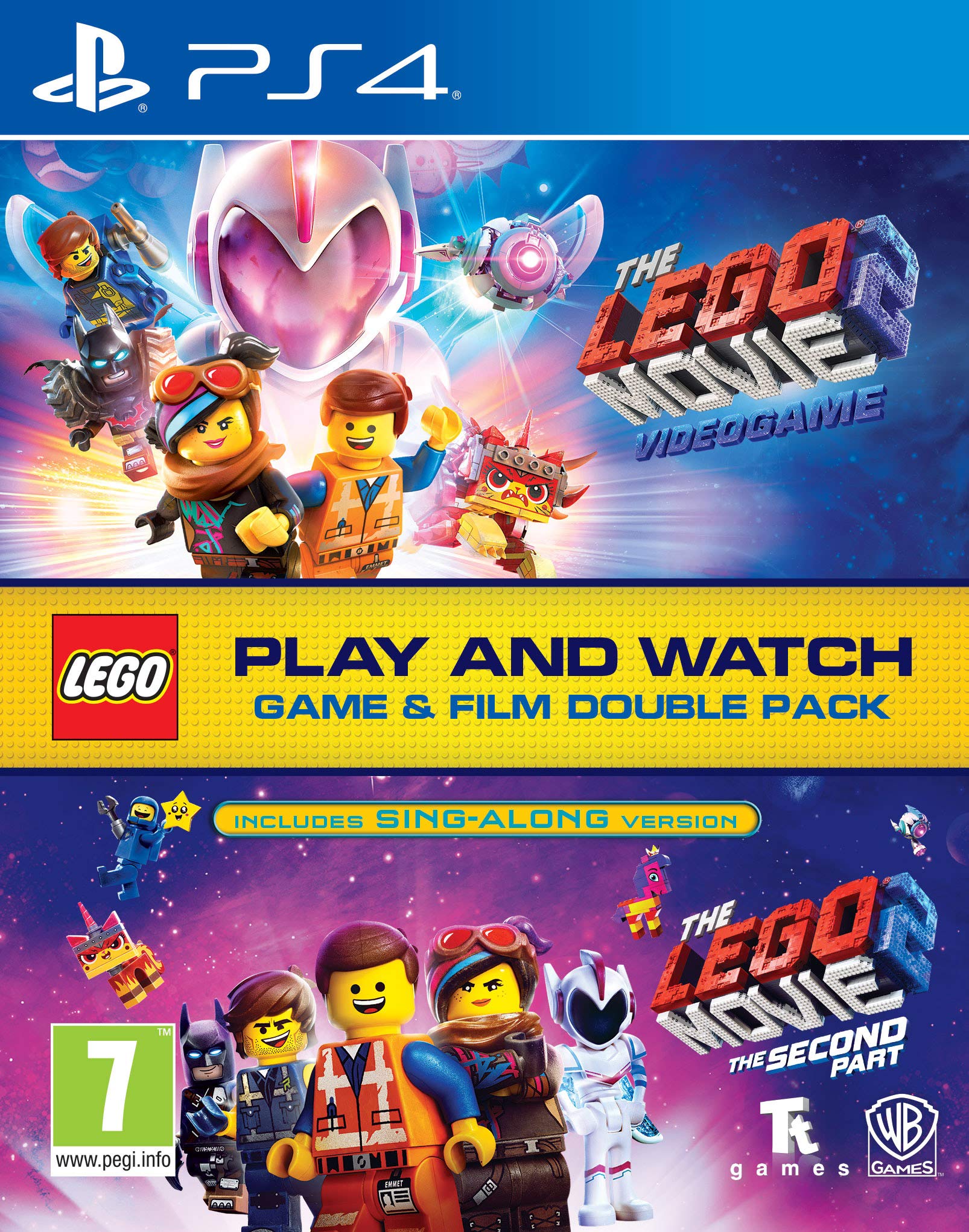 WARNER BROS Lego Movie 2 Game & Film Double Pack for PS4 - Includes Game & Movie, Model 1000746705