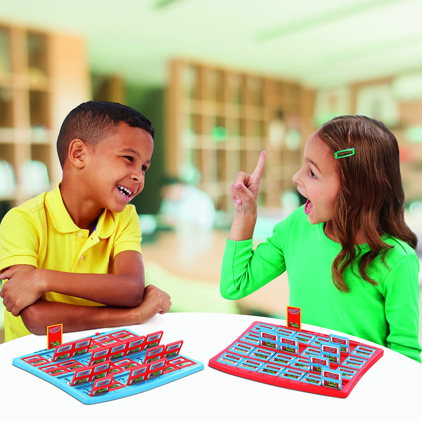 Winning Moves Super Mario Guess Who? Board Game for 2 Players, Ages 3+, Featuring Mario, Luigi, Peach, Bowser, Donkey Kong, One Size