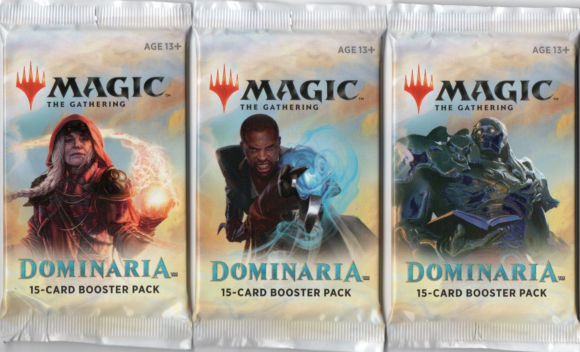 Magic: The Gathering Dominaria Draft Booster Pack - Blue & White - Model MTG-DOM-BD-EN