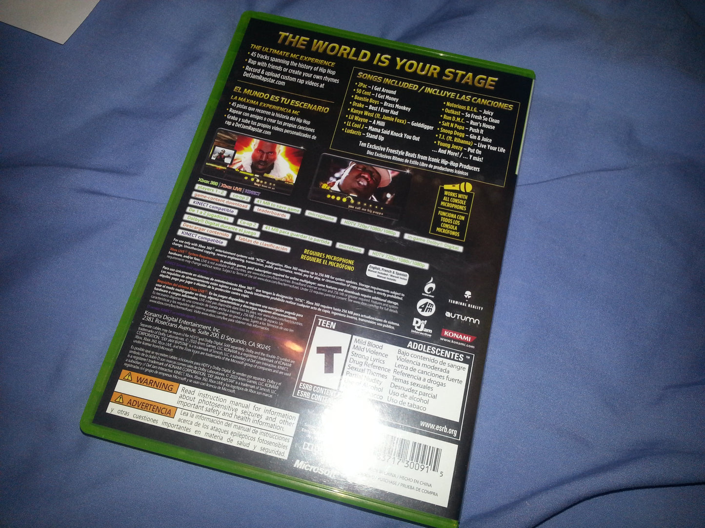 Konami Def Jam Rapstar Software - Model 300915 for Ultimate Music Gaming Experience