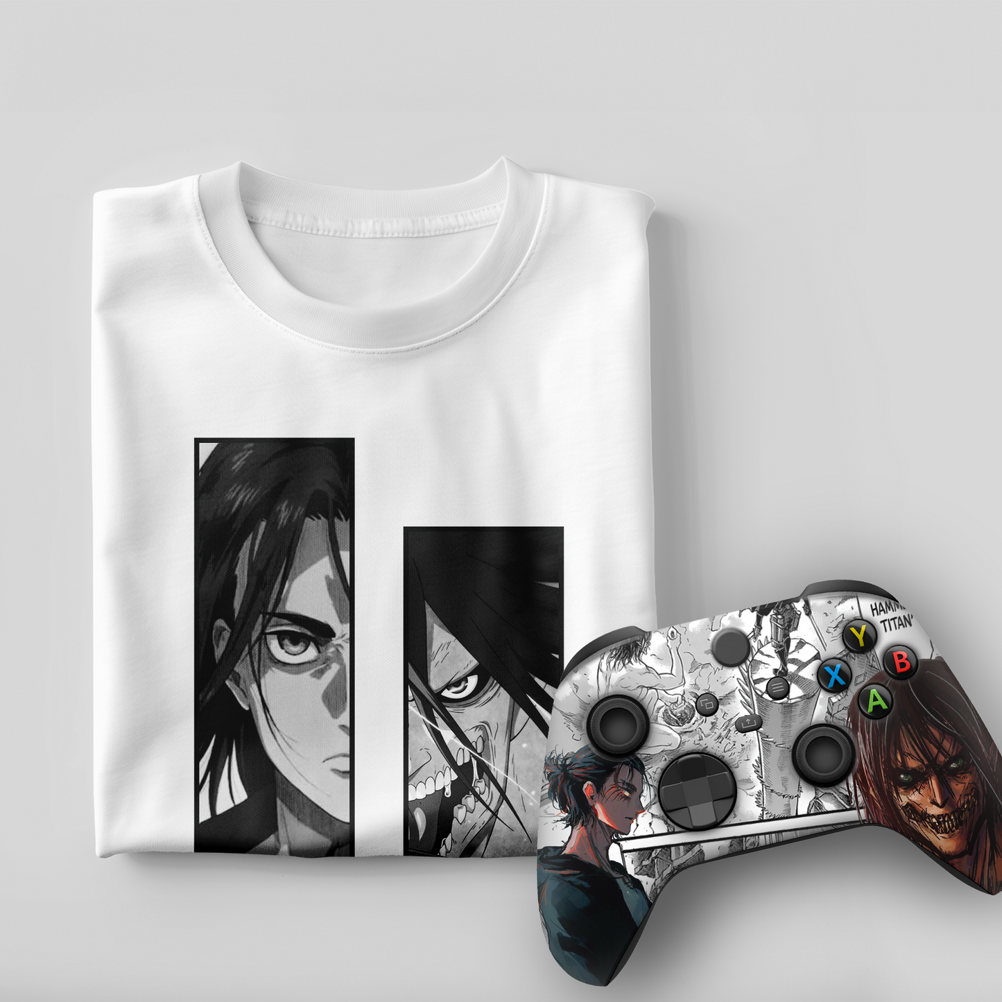 Attack on Titan Bundle – T-Shirt & Xbox Series X Controller