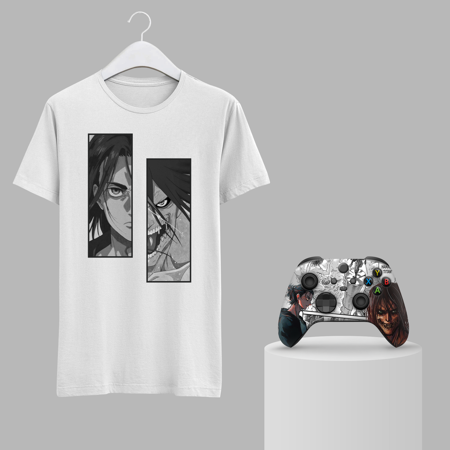 Attack on Titan Bundle – T-Shirt & Xbox Series X Controller