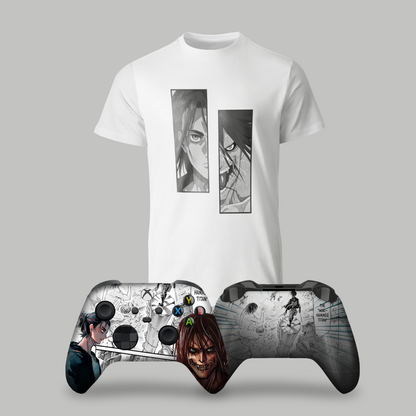 Attack on Titan Bundle – T-Shirt & Xbox Series X Controller