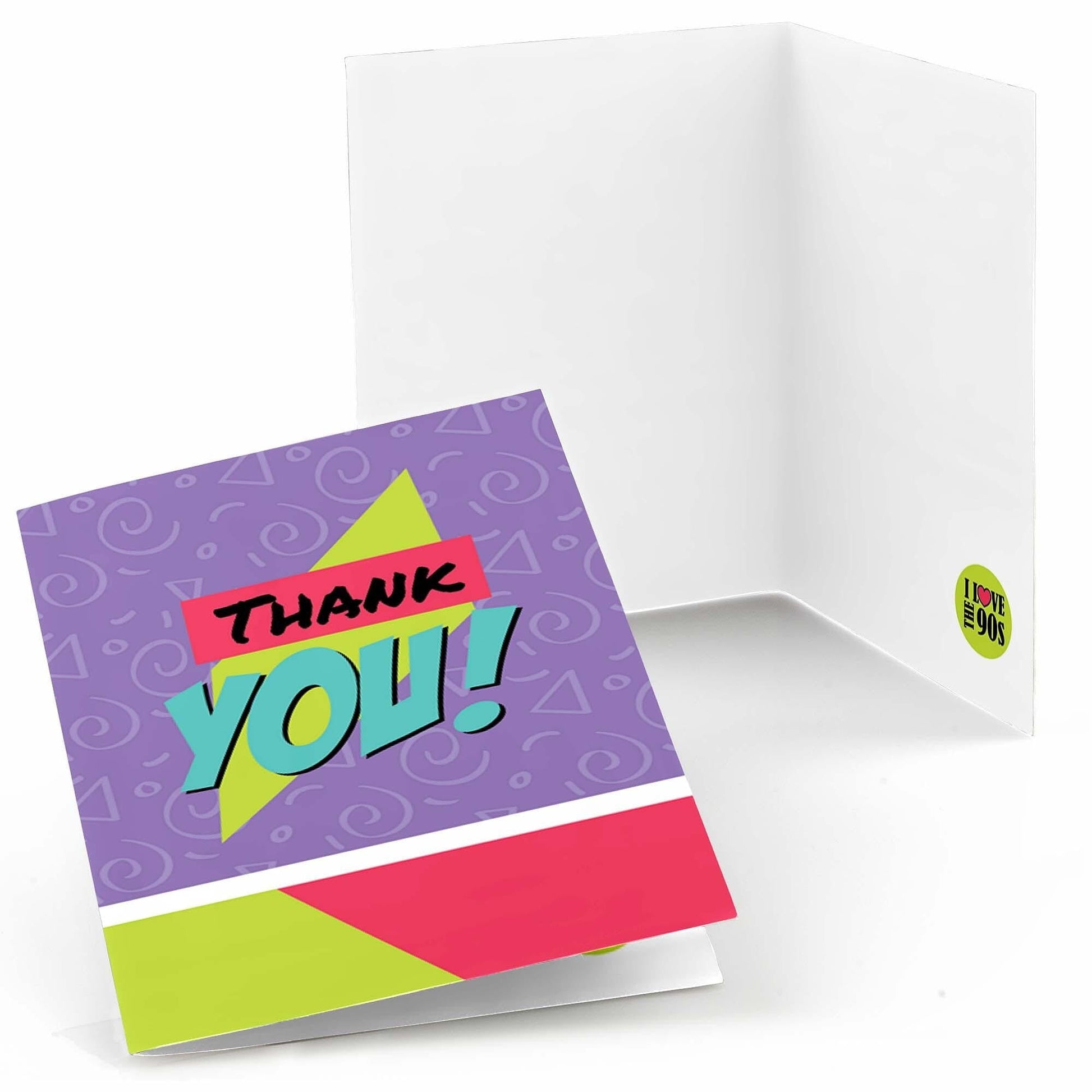 Big Dot Of Happiness 90S Throwback - 1990S Party Thank You Cards (8 Count)