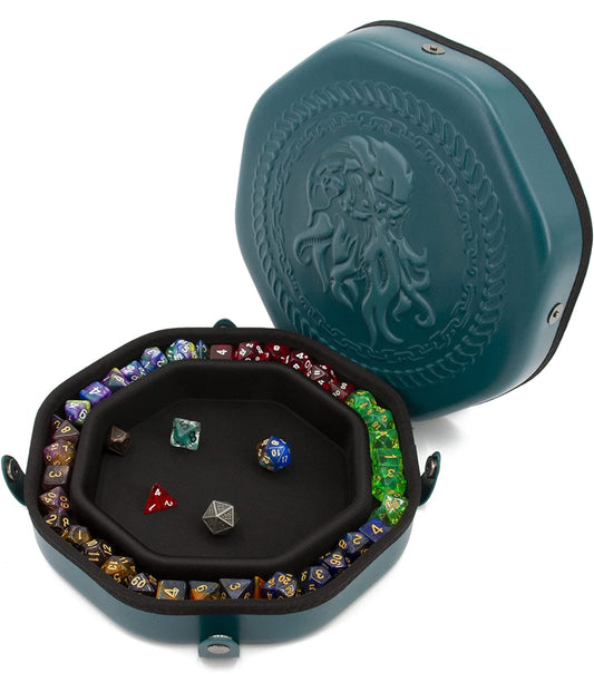 Cm Dice Tray Fits Up To 115 Rpg Dice For Tabletop Board Games - Dnd Dice Storage, Green
