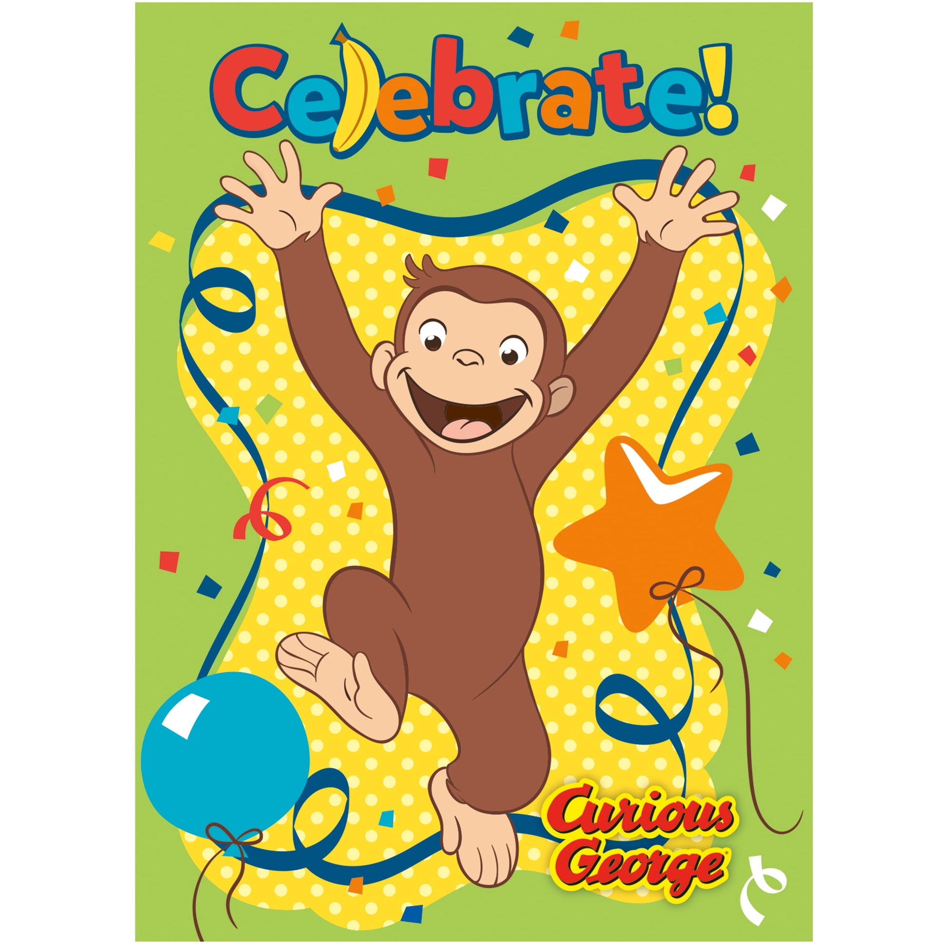 Curious George Invitations, 8Ct