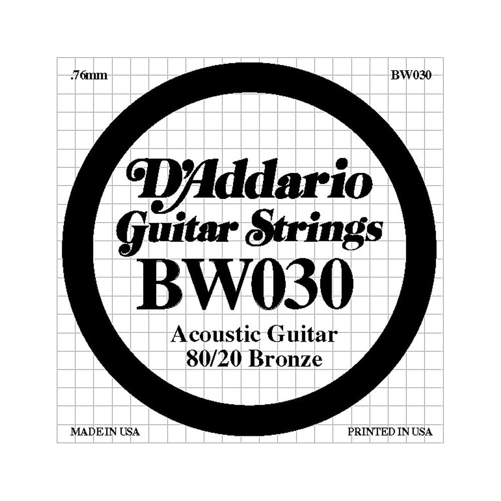 DAddario Bw030 80/20 Bronze Guitar Strings 5-Pack