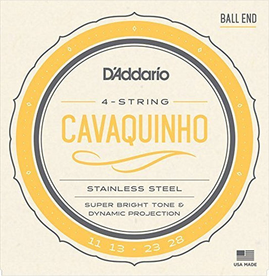 DAddario Ej93 Stainless Steel Cavaquinho String Set - Ball End
