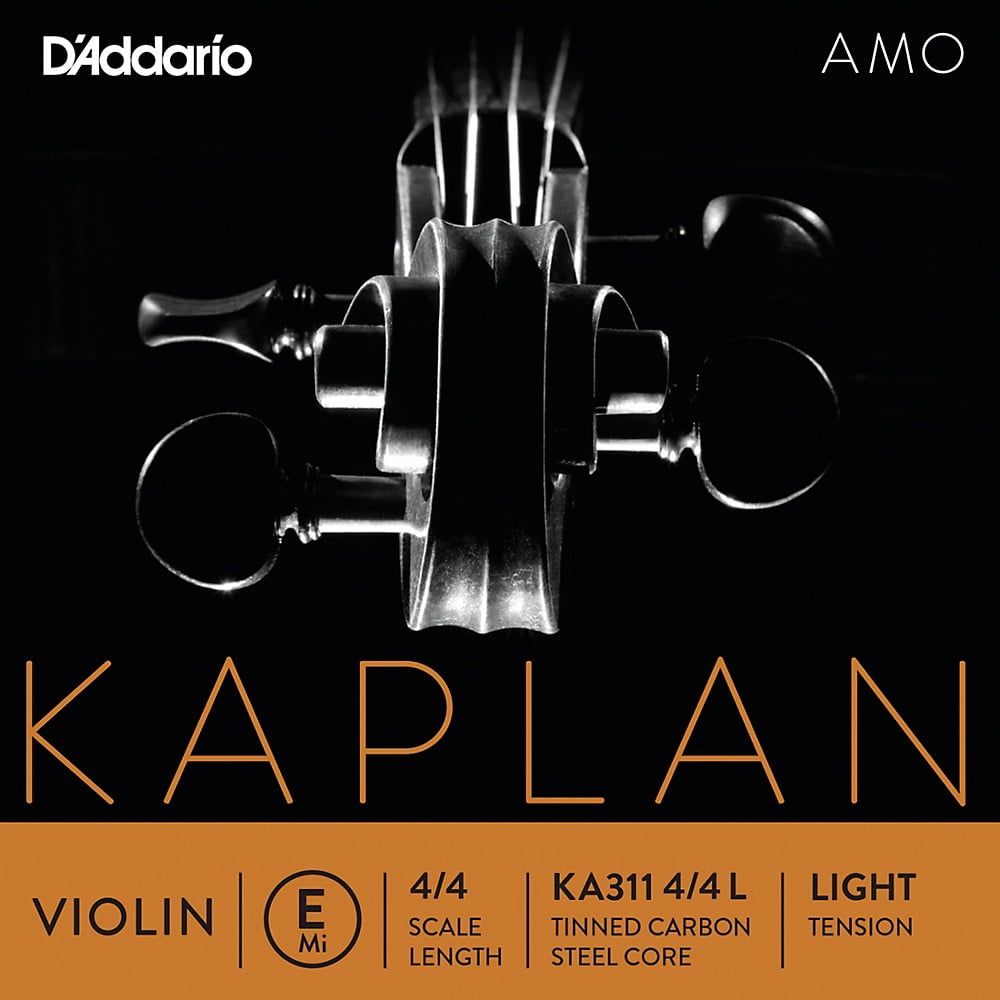 DAddario Kaplan Amo Series Violin E String 4/4 Size, Light