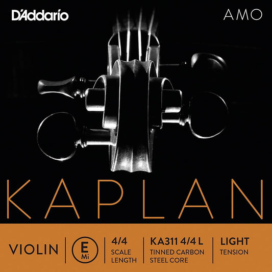 DAddario Kaplan Amo Series Violin E String 4/4 Size, Light