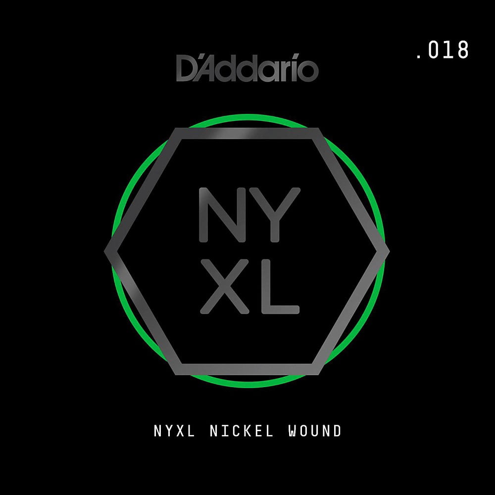 DAddario Nynw018 Nyxl Nickel Wound Electric Guitar Single String, .018