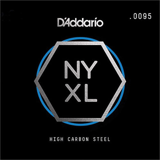 DAddario Nyxl Single Plain Carbon Steel Guitar String | .0095
