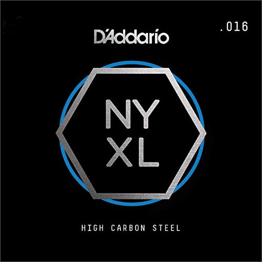DAddario Nyxl Single Plain Carbon Steel Guitar String | .016