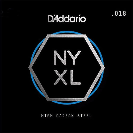 DAddario Nyxl Single Plain Carbon Steel Guitar String | .018