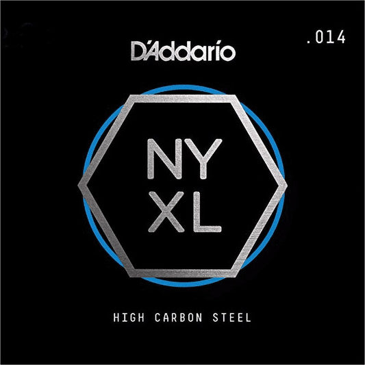DAddario Nyxl Single Plain Carbon Steel Guitar String | .014