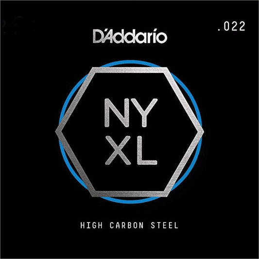 DAddario Nyxl Single Plain Carbon Steel Guitar String | .022