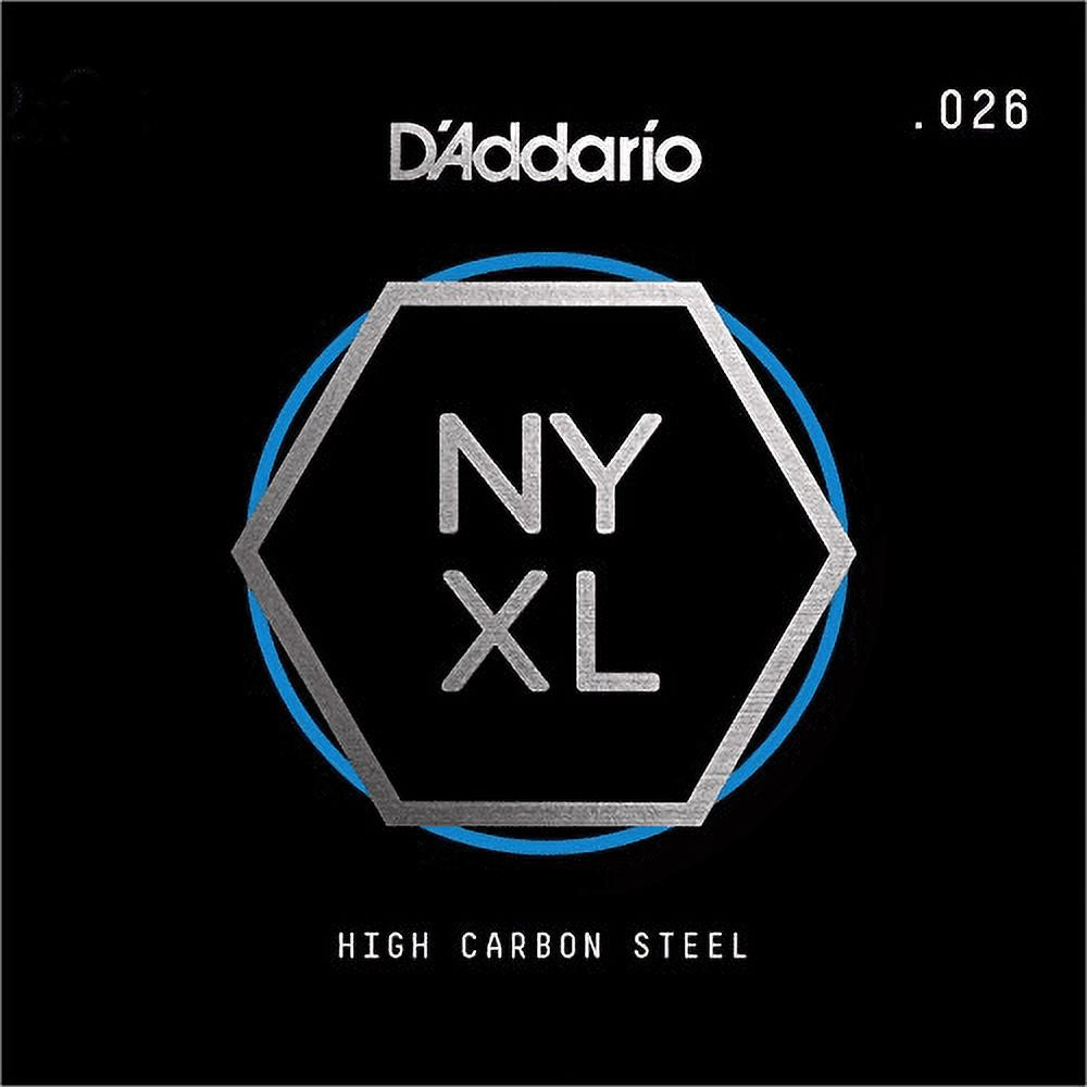 DAddario Nyxl Single Plain Carbon Steel Guitar String | .026