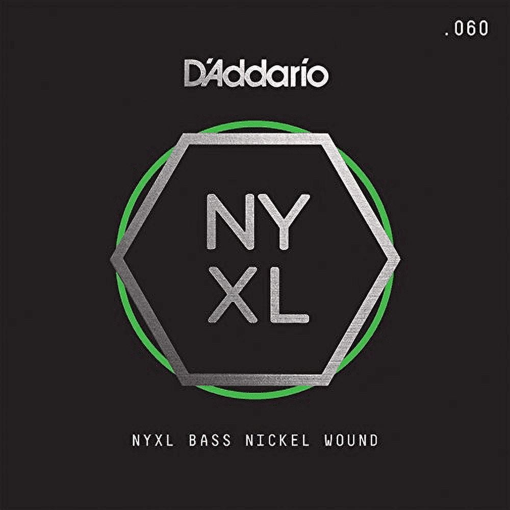 DAddario Nyxlb060, Nyxl Nickel Wound Bass Guitar Single String Long Scale, .060