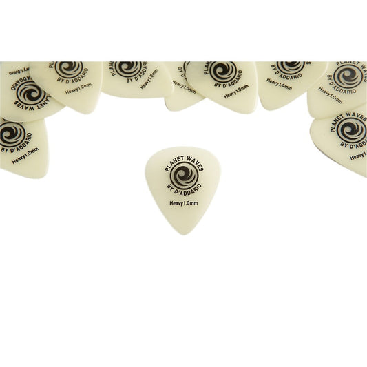 DAddario Planet Waves Cellu-Glow Guitar Picks Heavy 10 Pack