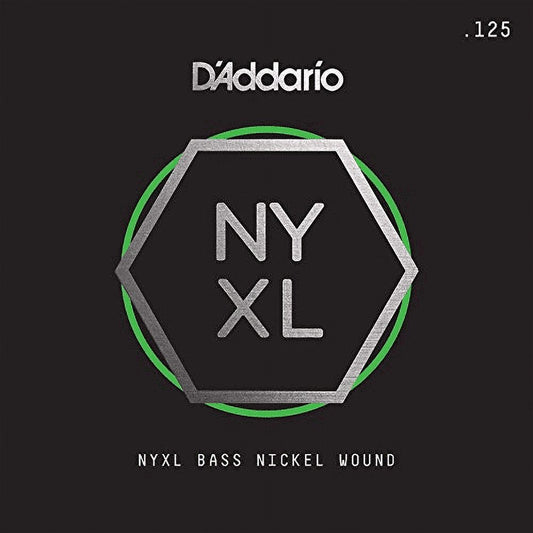 DAddario Single Nyxl Bass String | Nickel Wound | .125 | Long Scale