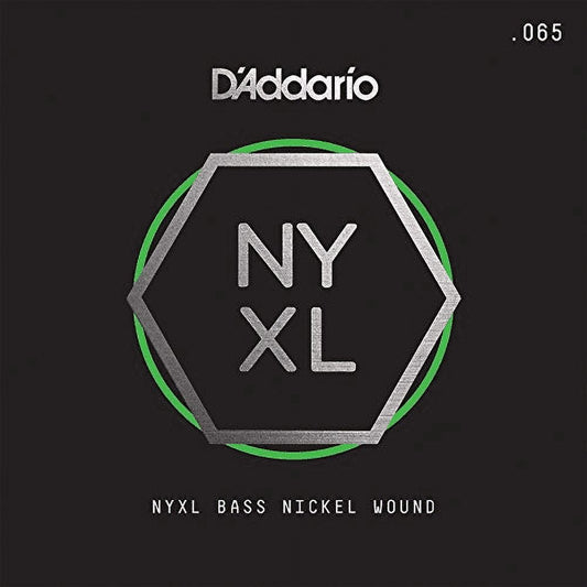 DAddario Single Nyxl Bass String | Nickel Wound | .065 | Long Scale