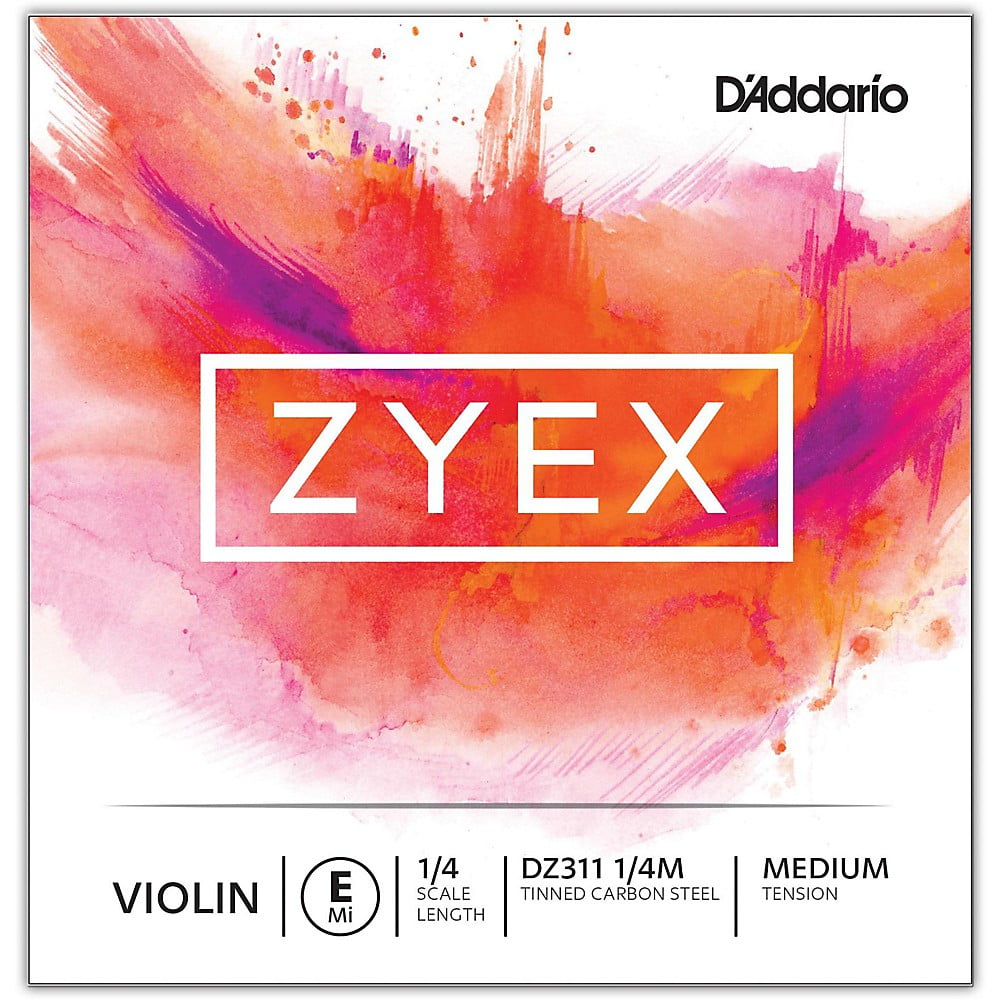 DAddario Zyex Series Violin E String 1/4 Size