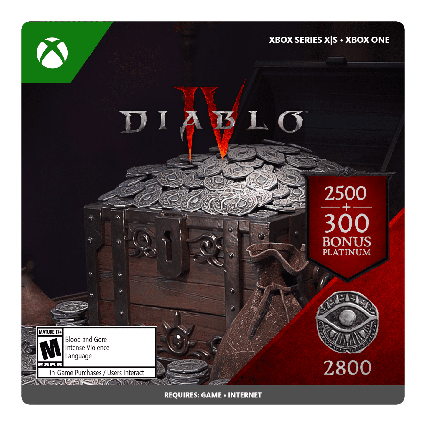 Diablo Iv 2800 Platinum - Xbox One, Xbox Series X|S [Digital]