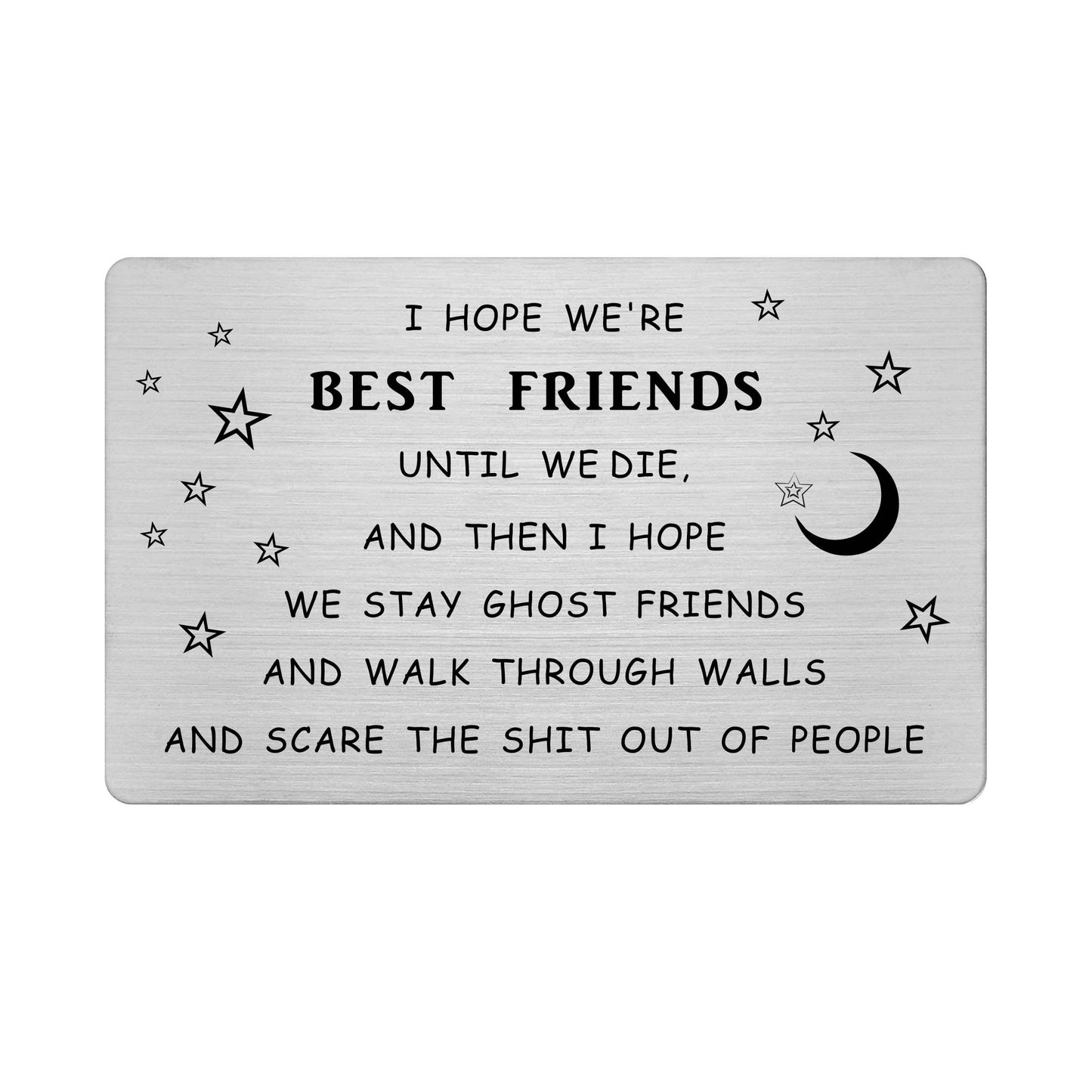 Falogije I Hope WeRe Best Friend Funny Wallet Card, Friend Birthday Gifts For Women Men, Friendship Gifts For Boys Girls
