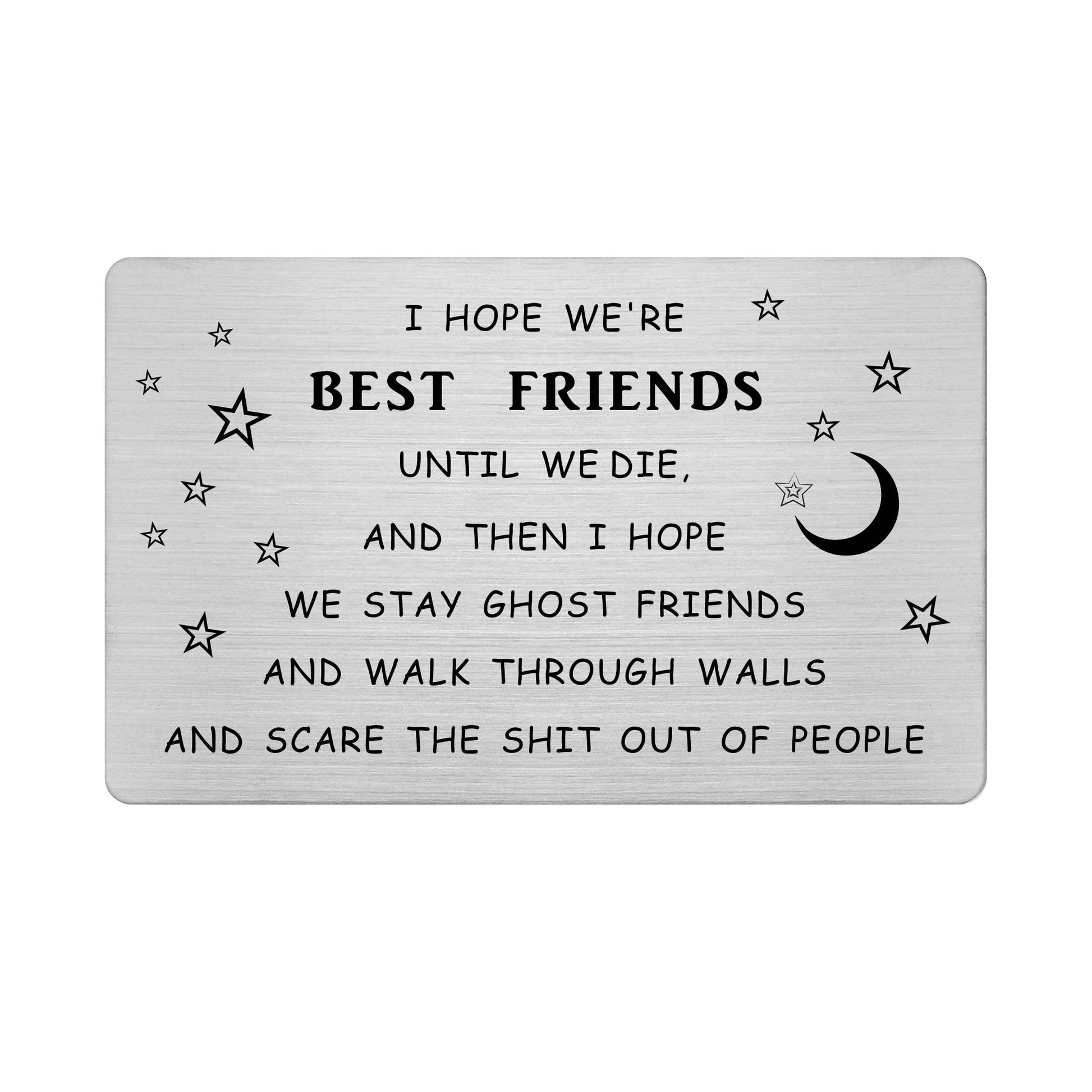 Falogije I Hope WeRe Best Friend Funny Wallet Card, Friend Birthday Gifts For Women Men, Friendship Gifts For Boys Girls