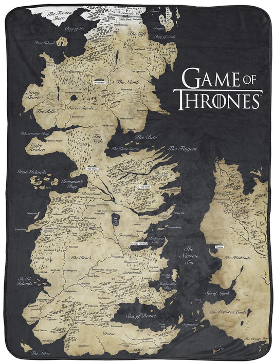 Game Of Thrones Westeros 46X60 Super Soft Microfiber Throw