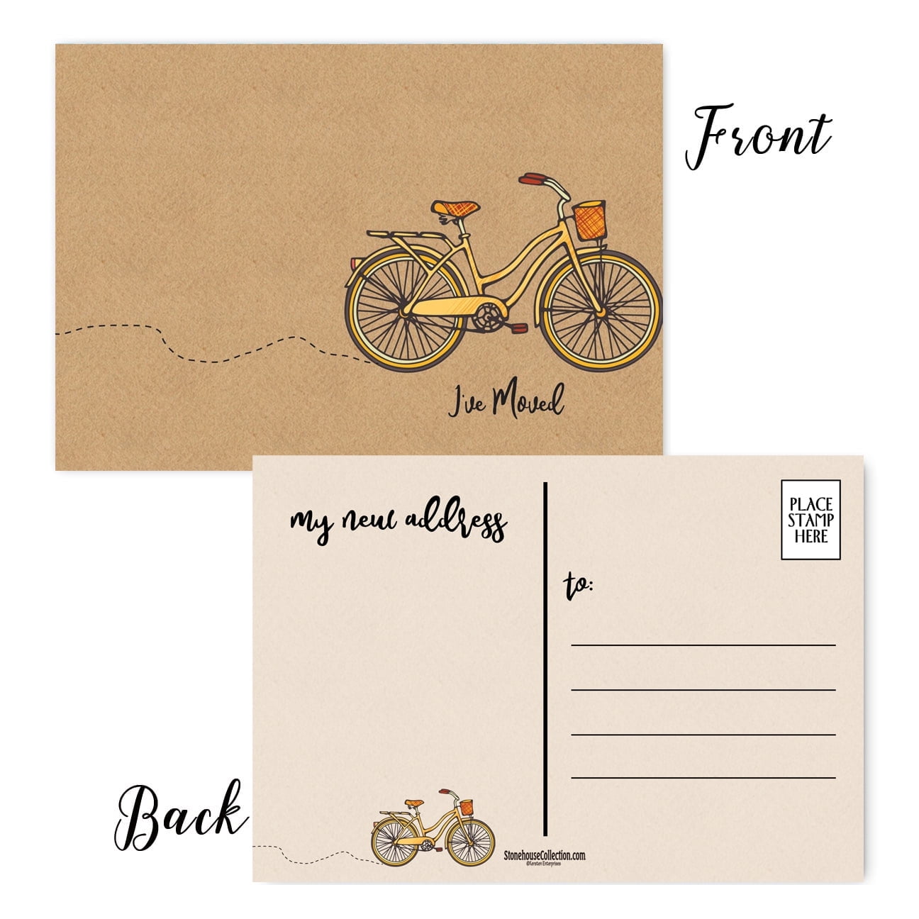 IVe Moved Postcards - 40 New Address Cards - 4 X 6 Moving Announcement Postcards