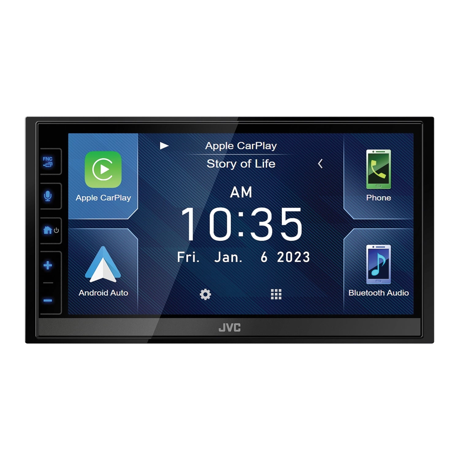 Jvc Kw-M780Bt Kw-M780Bt 6.8-In. Car In-Dash Unit, Double-Din Digital Receiver With Touchscreen, Android Auto/Apple Carplay, And 
