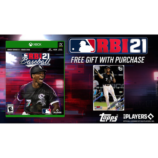 Mlb Rbi Baseball 21 With Bonus Topps Foil Card, Major League Baseball, Xbox Series X, Xbox One