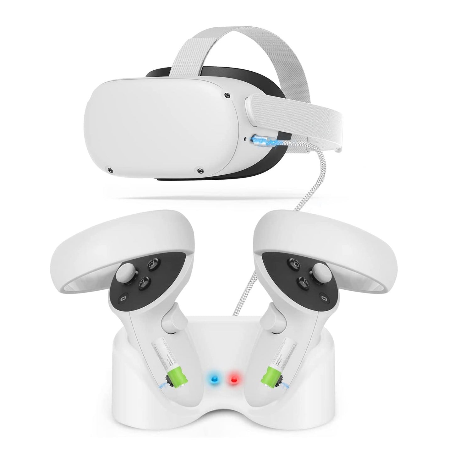 Magnetic Charging Dock Fit For Oculus Quest 2, Lingsida Vr Fast Charging Station High-Speed Charging Stand Fit For Oculus Quest 